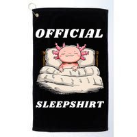 Axolotl Nap Pajamas Offici.al Napping Nightgown Funny  Golf Towel