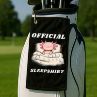 Axolotl Nap Pajamas Offici.al Napping Nightgown Funny  Golf Towel