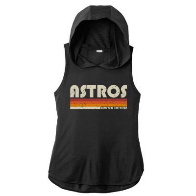 Astros Name Personalized Vintage Retro Gift  Ladies PosiCharge Tri-Blend Wicking Draft Hoodie Tank