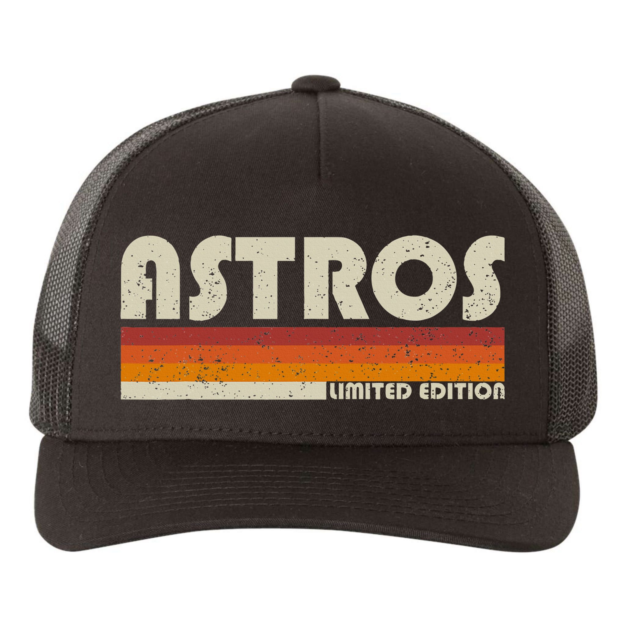 Astros Name Personalized Vintage Retro Gift  Yupoong Adult 5-Panel Trucker Hat