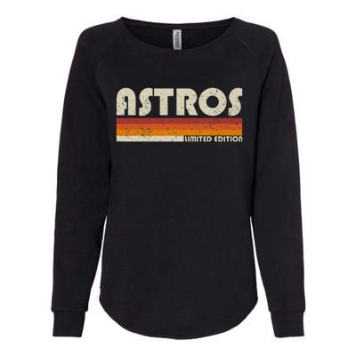 Astros Name Personalized Vintage Retro Gift  Womens California Wash Sweatshirt