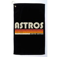 Astros Name Personalized Vintage Retro Gift  Golf Towel