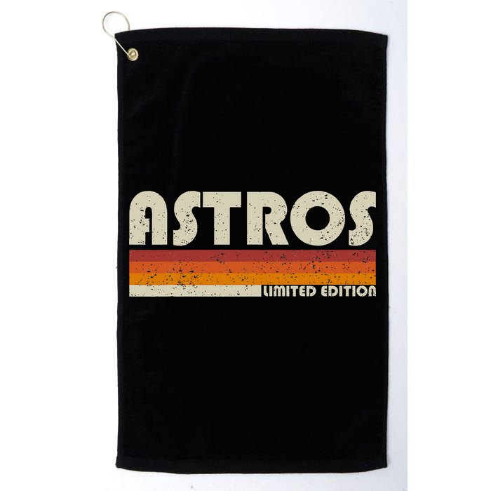 Astros Name Personalized Vintage Retro Gift  Golf Towel