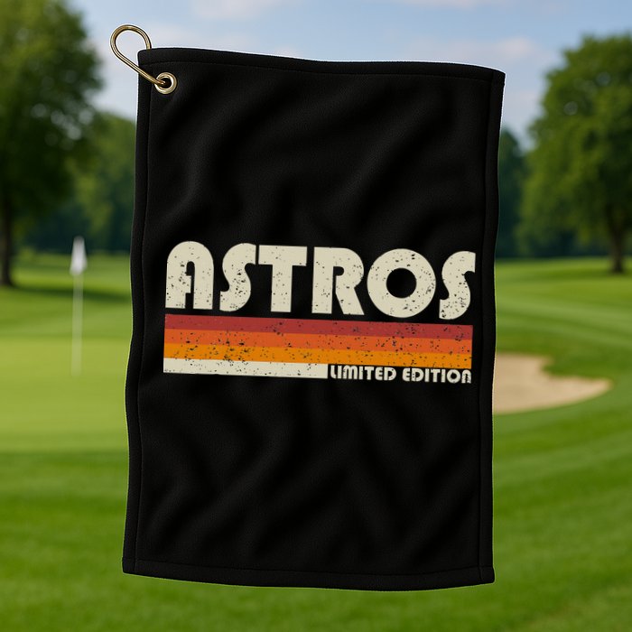 Astros Name Personalized Vintage Retro Gift  Golf Towel