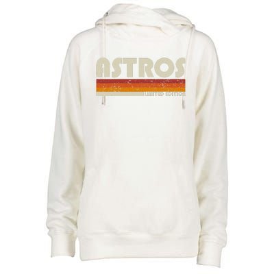 Astros Name Personalized Vintage Retro Gift  Womens Funnel Neck Pullover Hood