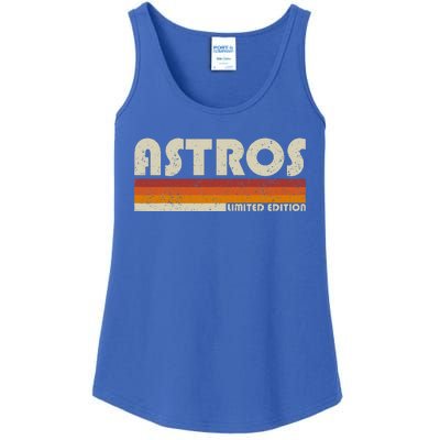 Astros Name Personalized Vintage Retro Gift  Ladies Essential Tank