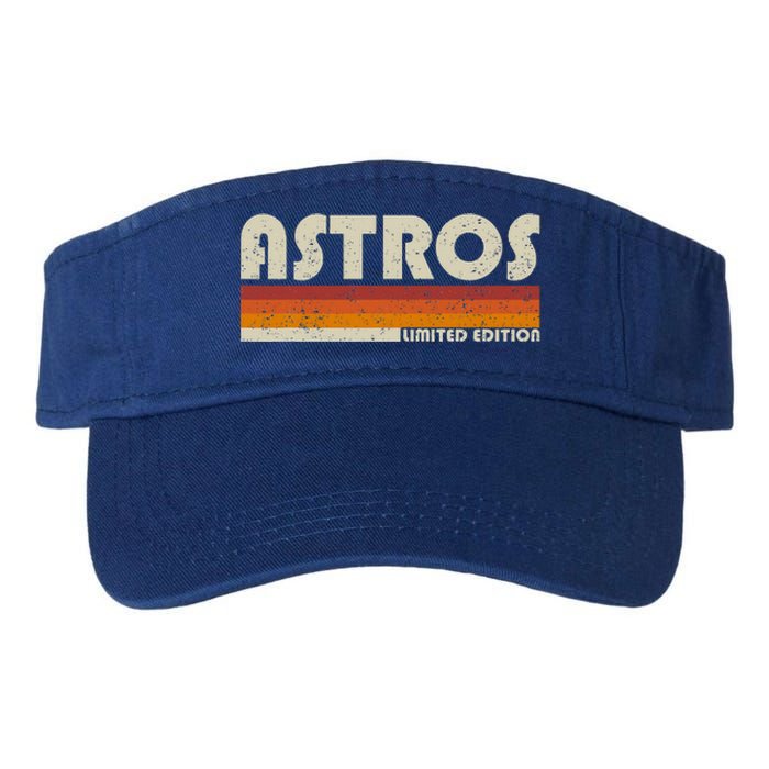 Astros Name Personalized Vintage Retro Gift  Valucap Bio-Washed Visor