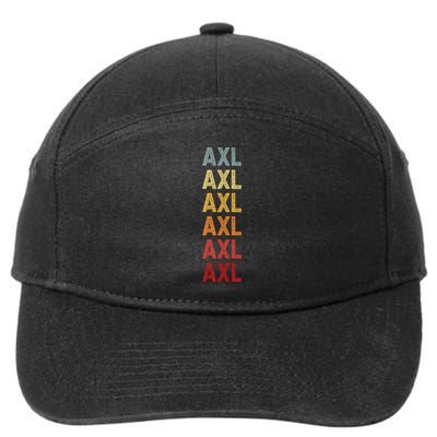 Axl Name Personalized Vintage Retro Birthday 7-Panel Snapback Hat