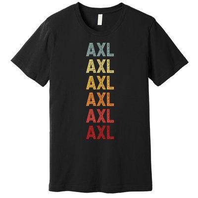 Axl Name Personalized Vintage Retro Birthday Premium T-Shirt