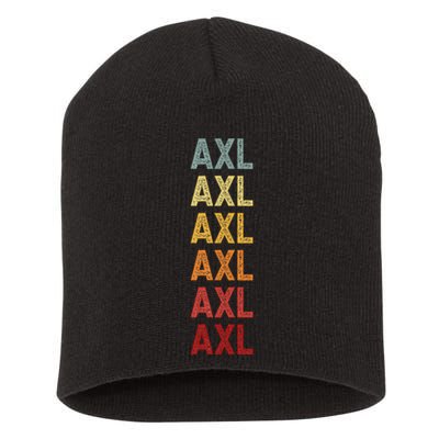 Axl Name Personalized Vintage Retro Birthday Short Acrylic Beanie