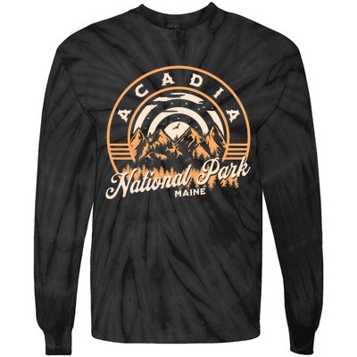 Acadia National Park Maine Nature Hiking Outdoors Tie-Dye Long Sleeve Shirt