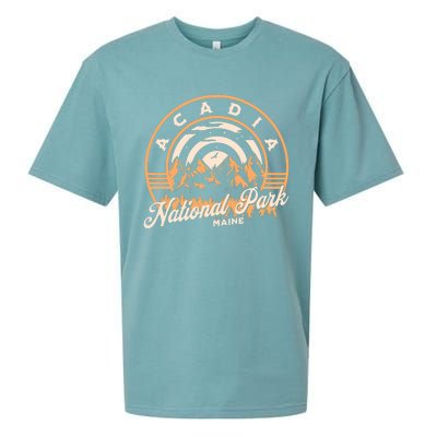 Acadia National Park Maine Nature Hiking Outdoors Sueded Cloud Jersey T-Shirt