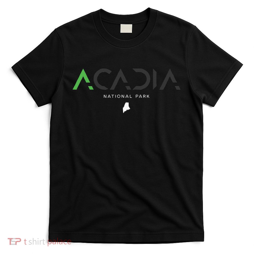Acadia National Park Maine Tonal Retro Vintage T-Shirt