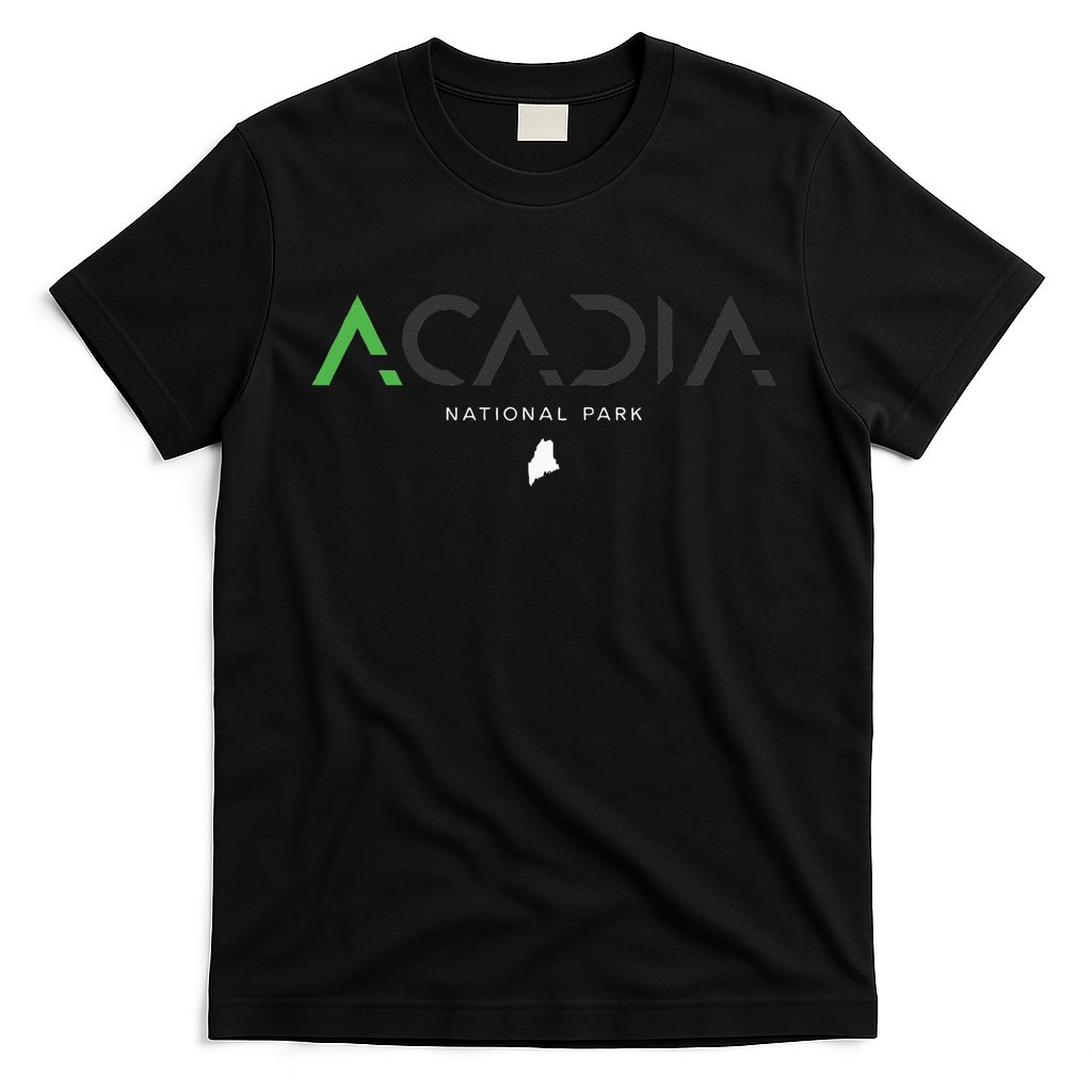 Acadia National Park Maine Tonal Retro Vintage T-Shirt