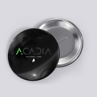 Acadia National Park Maine Tonal Retro Vintage Button