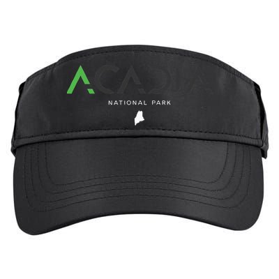 Acadia National Park Maine Tonal Retro Vintage Adult Drive Performance Visor