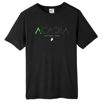 Acadia National Park Maine Tonal Retro Vintage Tall Fusion ChromaSoft Performance T-Shirt