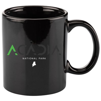 Acadia National Park Maine Tonal Retro Vintage 11oz C Handle Ceramic Mug