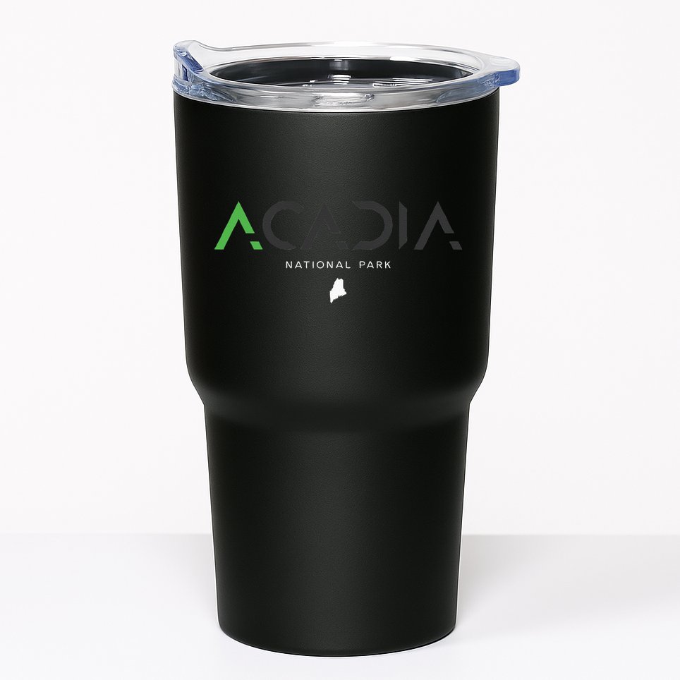 Acadia National Park Maine Tonal Retro Vintage Tumbler