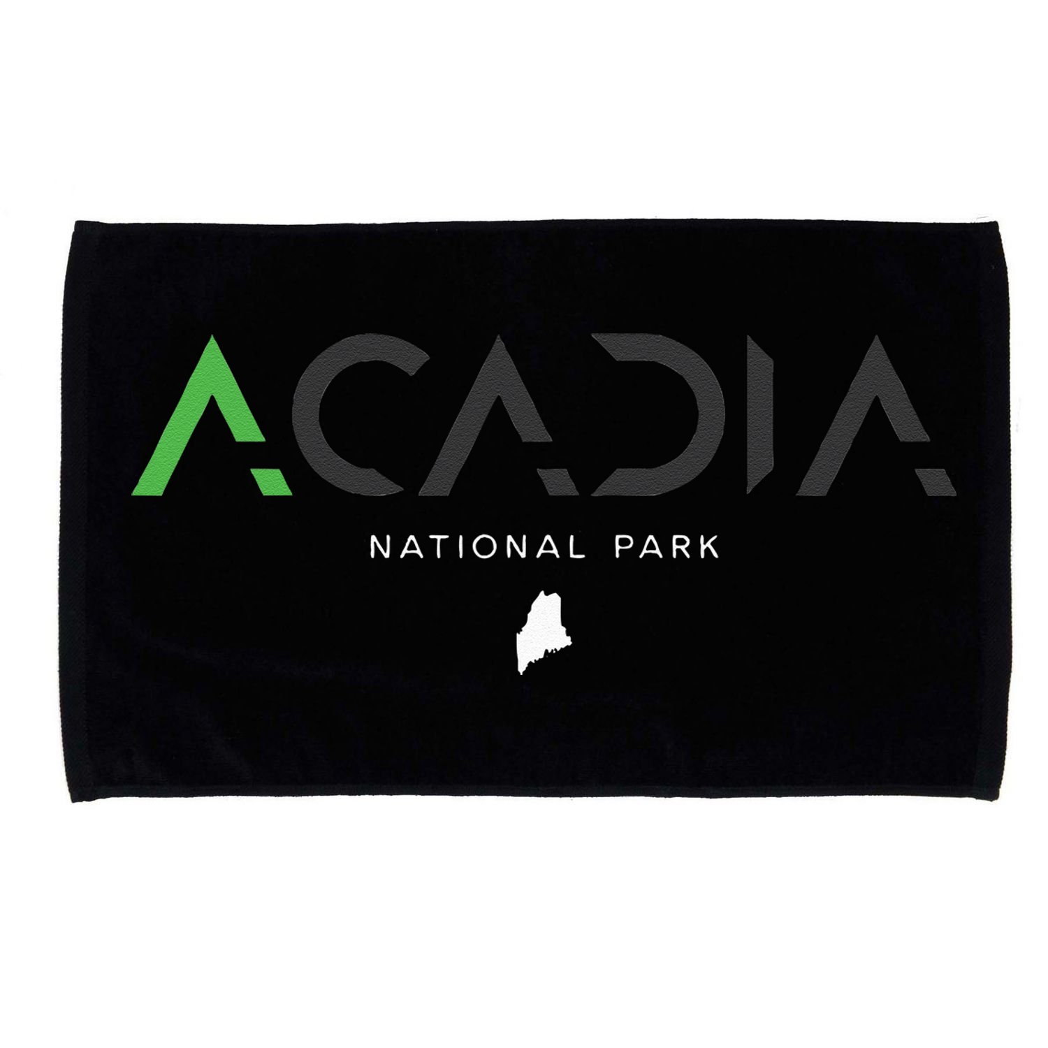 Acadia National Park Maine Tonal Retro Vintage Microfiber Hand Towel