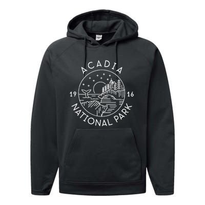 Acadia National Park Performance Fleece Hoodie