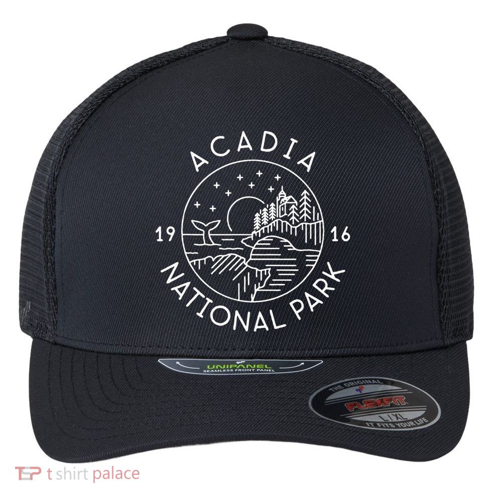 Acadia National Park Flexfit Unipanel Trucker Cap