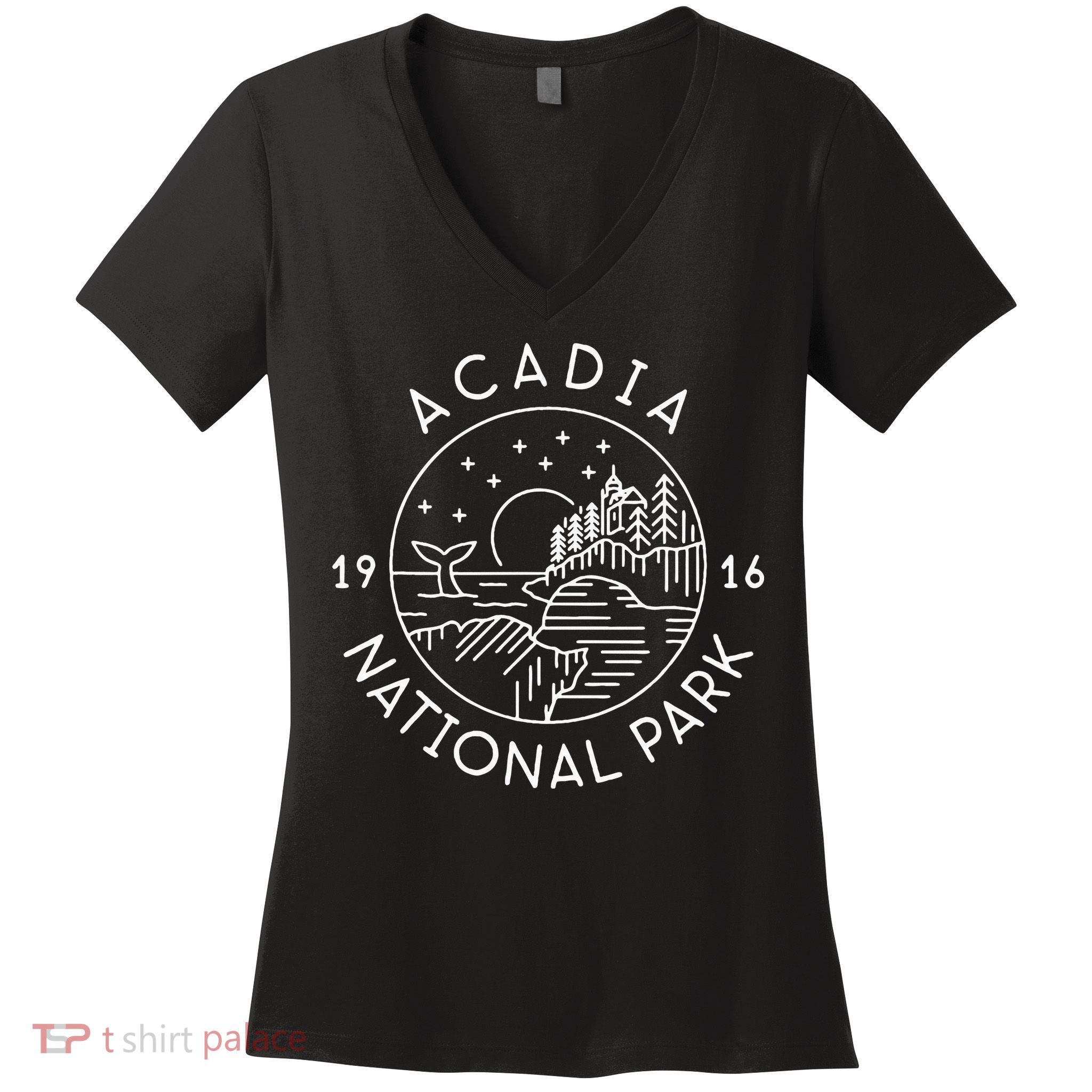 Acadia National Park Women's V-Neck T-Shirt