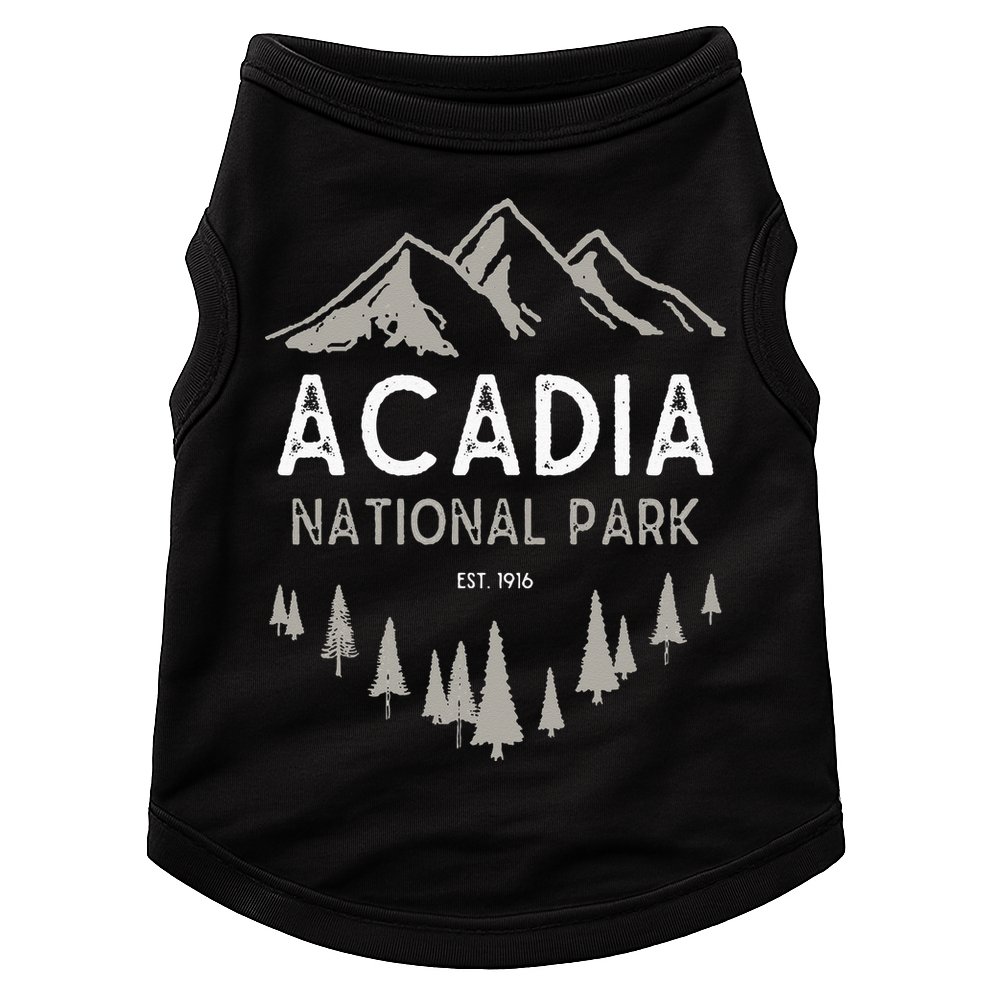 Acadia National Park Est 1916 Vintage Maine Doggie Tank