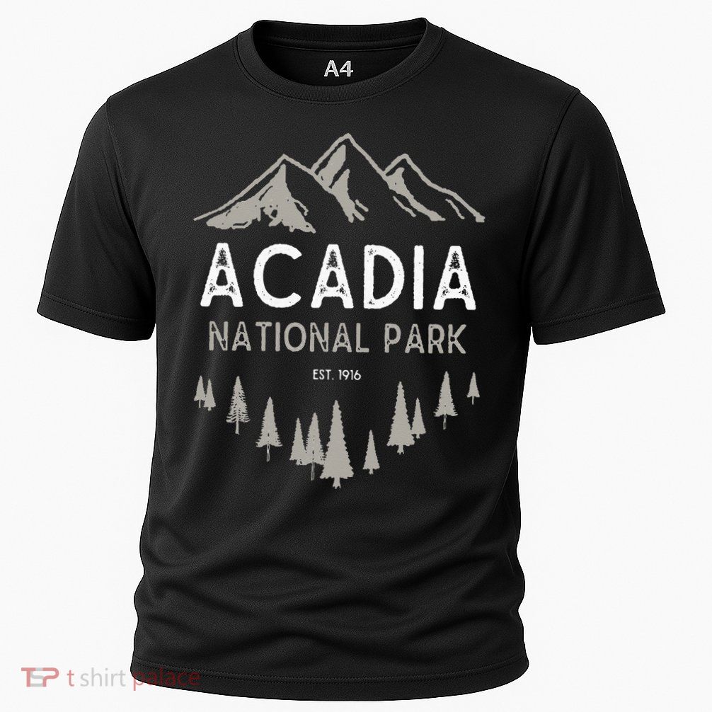 Acadia National Park Est 1916 Vintage Maine Performance Shirt