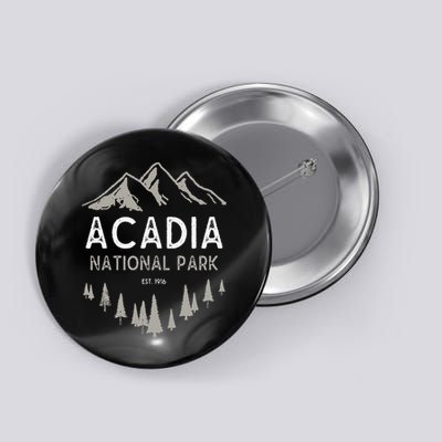 Acadia National Park Est 1916 Vintage Maine Button