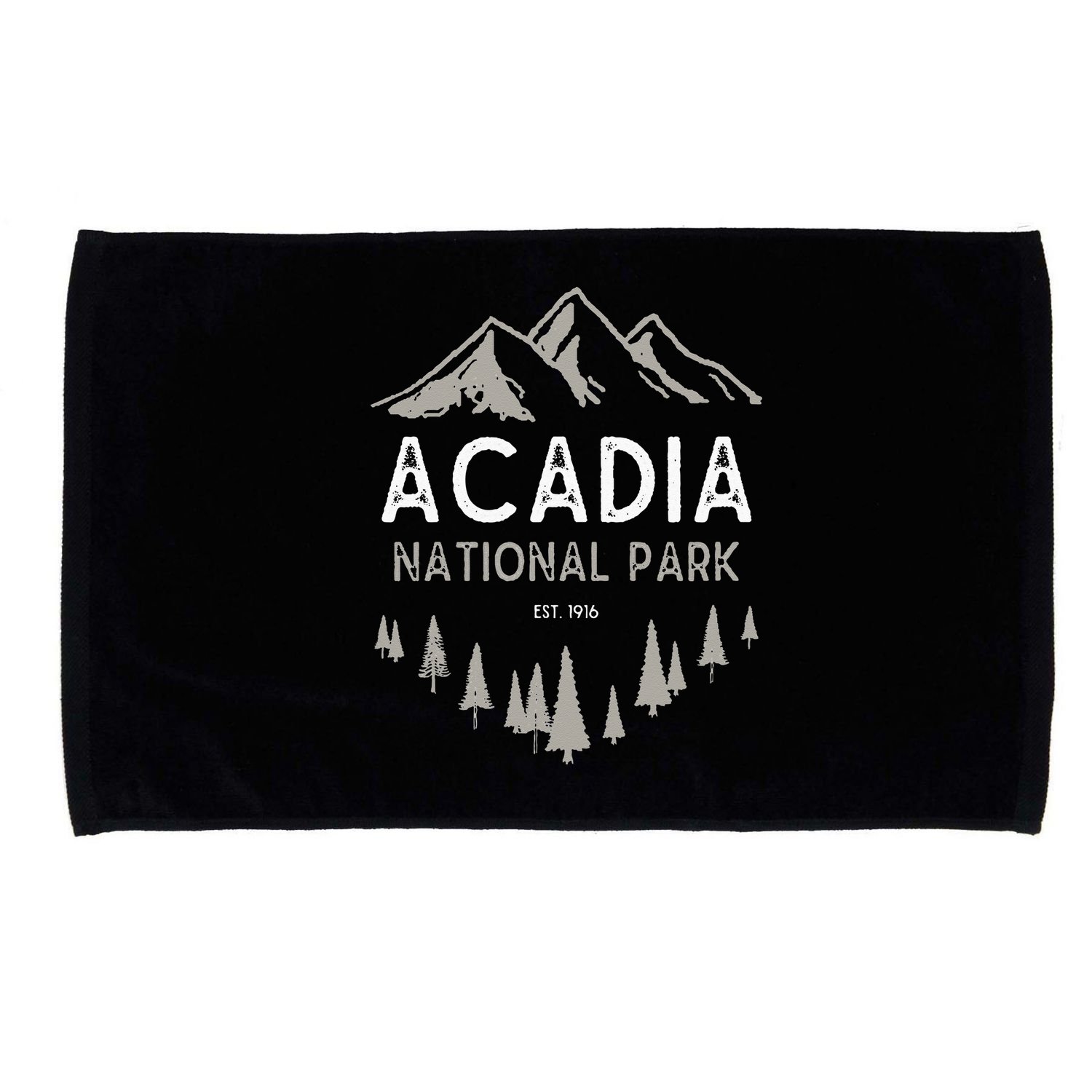 Acadia National Park Est 1916 Vintage Maine Microfiber Hand Towel