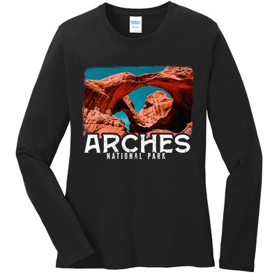 Arches National Park Arches National Park Tourist Ladies Long Sleeve Shirt