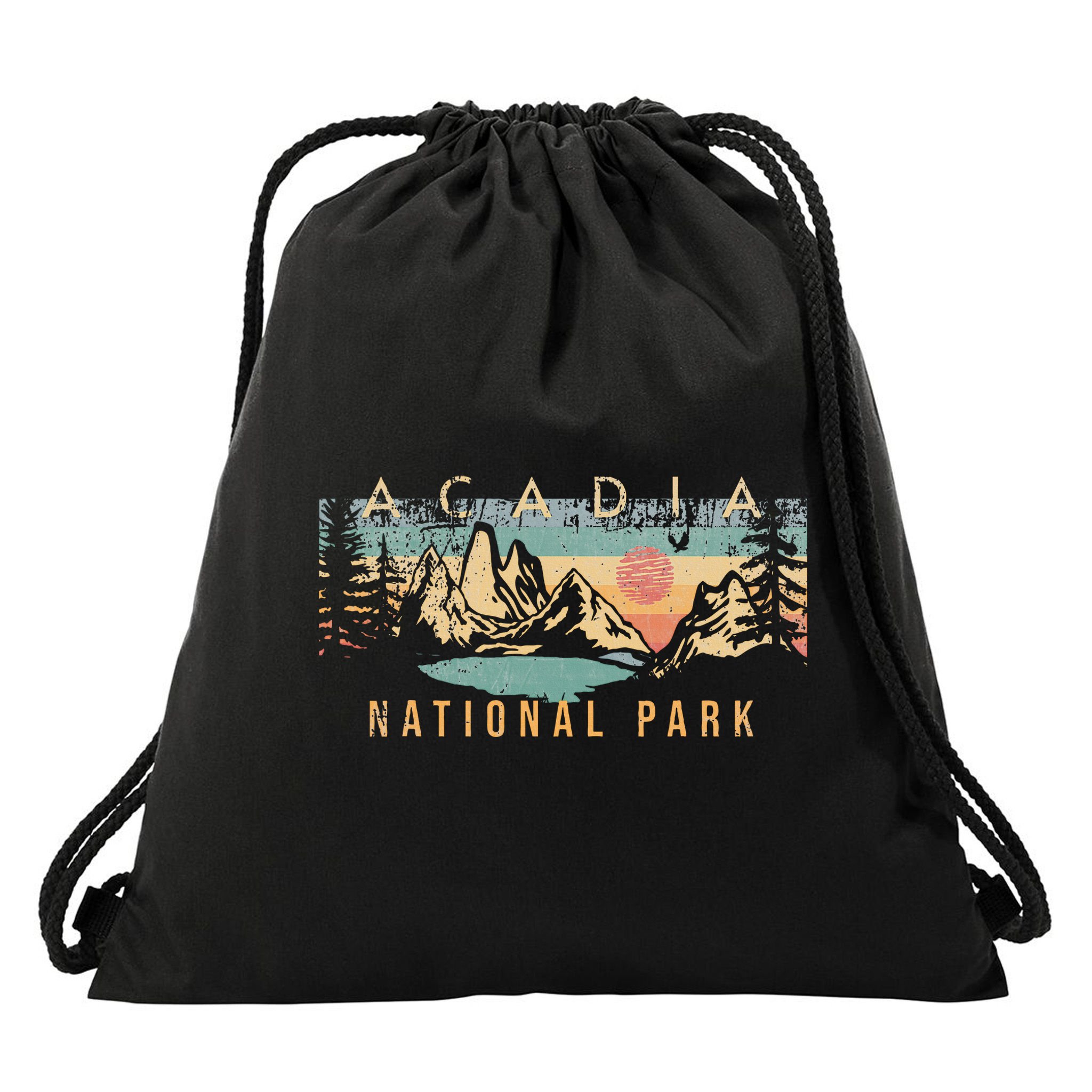 Acadia National Park Drawstring Bag