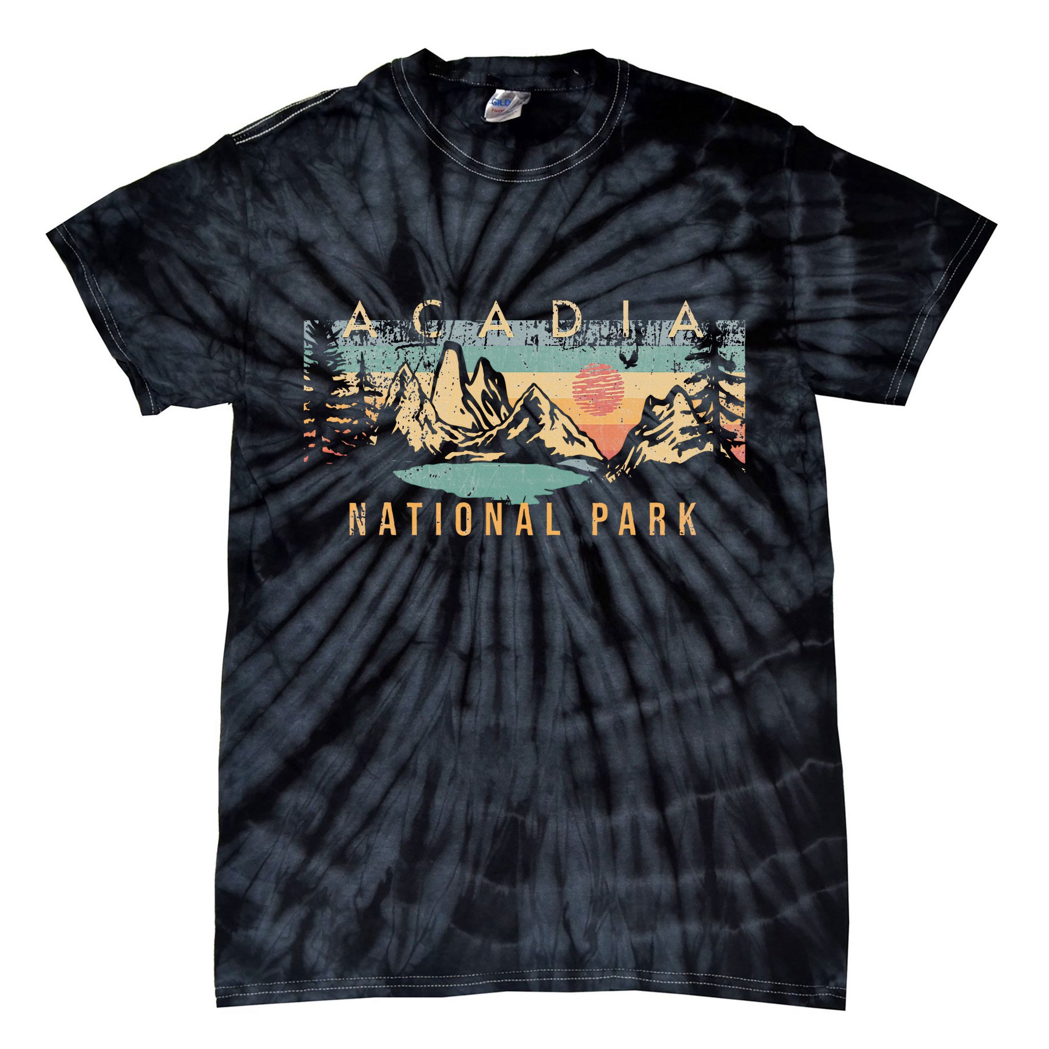 Acadia National Park Tie-Dye T-Shirt