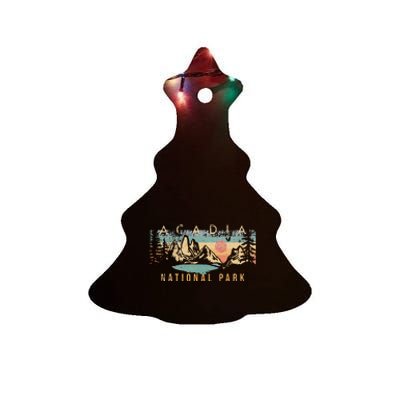 Acadia National Park Ceramic Tree Ornament