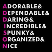 Addison Name Personalized Poster