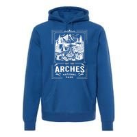 Arches National Park Vintage Camping Vacation Souvenir Gift Premium Hoodie