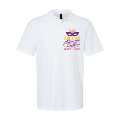 Ain't No Party Like Mardi Gras Softstyle Adult Sport Polo