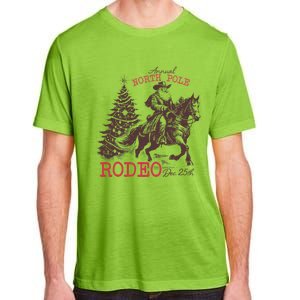 Annual North Pole Rodeo Funny Santa Jingle Horse Christmas Adult ChromaSoft Performance T-Shirt