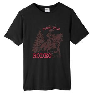 Annual North Pole Rodeo Funny Santa Jingle Horse Christmas Tall Fusion ChromaSoft Performance T-Shirt