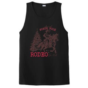 Annual North Pole Rodeo Funny Santa Jingle Horse Christmas PosiCharge Competitor Tank