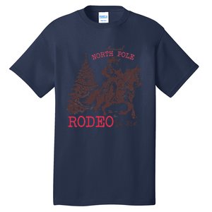 Annual North Pole Rodeo Funny Santa Jingle Horse Christmas Tall T-Shirt