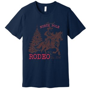 Annual North Pole Rodeo Funny Santa Jingle Horse Christmas Premium T-Shirt