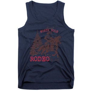 Annual North Pole Rodeo Funny Santa Jingle Horse Christmas Tank Top