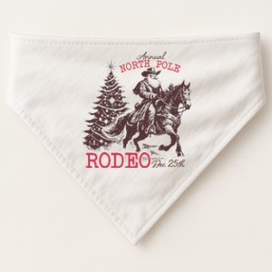 Annual North Pole Rodeo Funny Santa Jingle Horse Christmas USA-Made Doggie Bandana