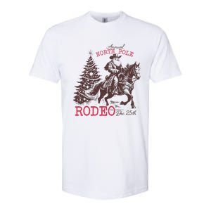 Annual North Pole Rodeo Funny Santa Jingle Horse Christmas Softstyle CVC T-Shirt