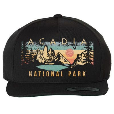 Acadia National Park Wool Snapback Cap