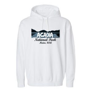 Acadia National Park Travel Maine Usa Earth Explorer Great Gift Garment-Dyed Fleece Hoodie