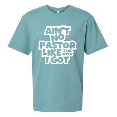 AinT No Pastor Like The One I Got Christian Sueded Cloud Jersey T-Shirt