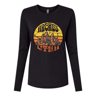 Arches National Park Womens Cotton Relaxed Long Sleeve T-Shirt